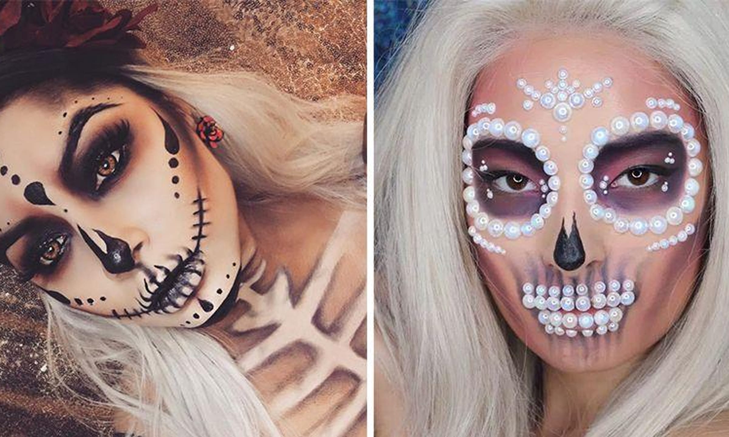 Mexican Sugar Skull Makeup Looks