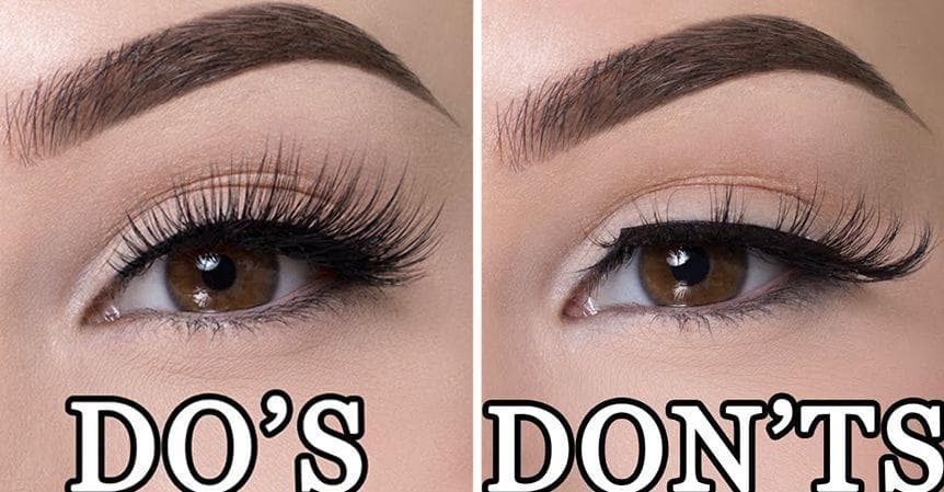 How to deals apply false eyelashes