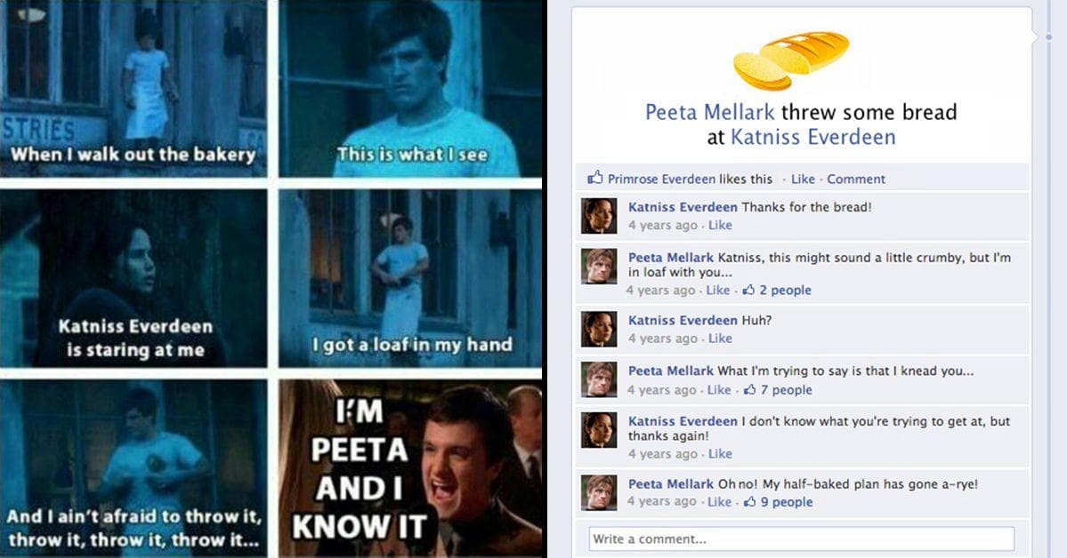 photo Katniss And Peeta Memes 16 funny peeta mellark memes from the hunger games that prove he s sort of useless