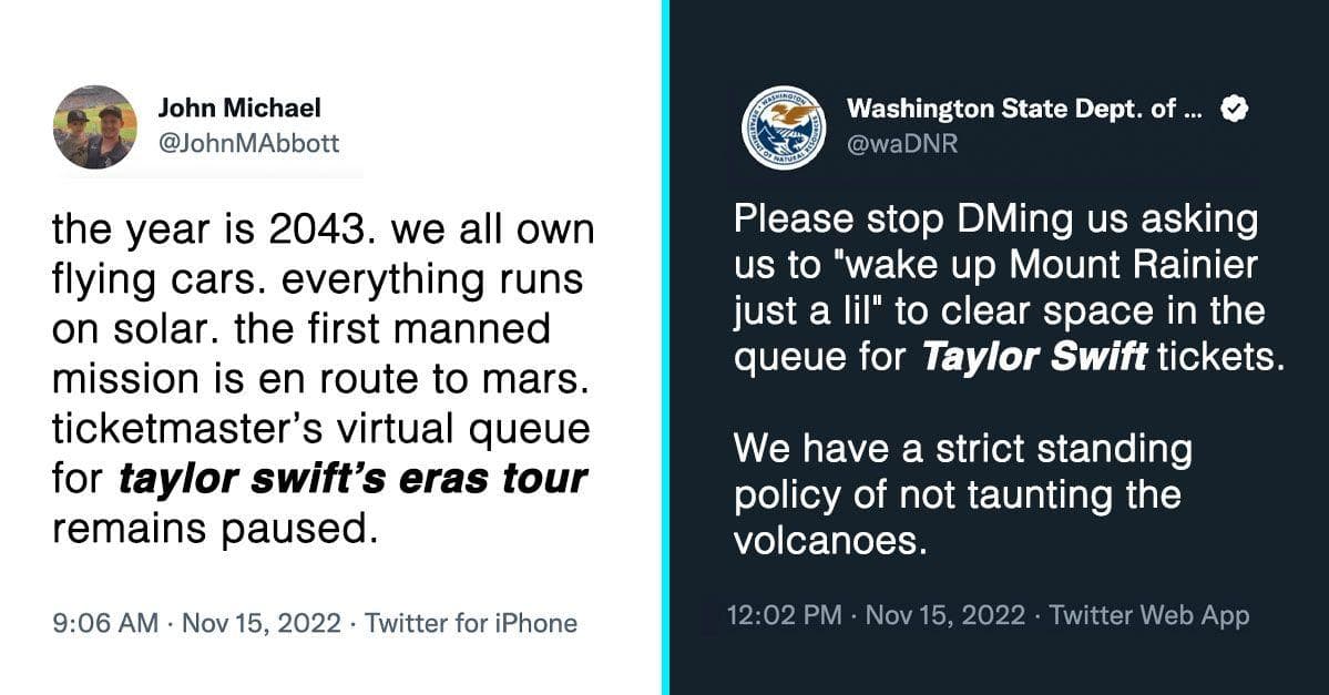Taylor Swift Fans Are Trying To Get Tickets To Her Eras Tour And The Queue Hasn't Moved In Years