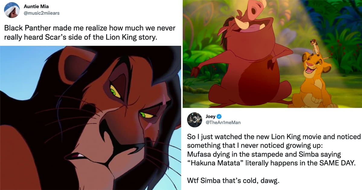 20 Royally Amusing Hot Takes About 'The Lion King' That Make A Really Good Point