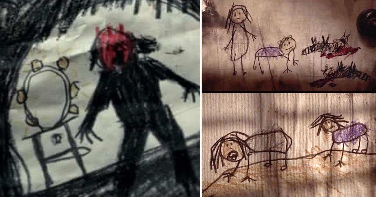creepy drawings of people