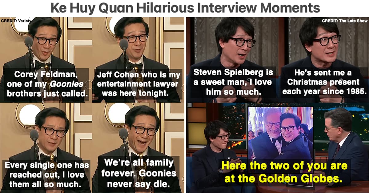 15 Ke Huy Quan Interview Moments That Prove He's The Most Wholesome Actor In Hollywood