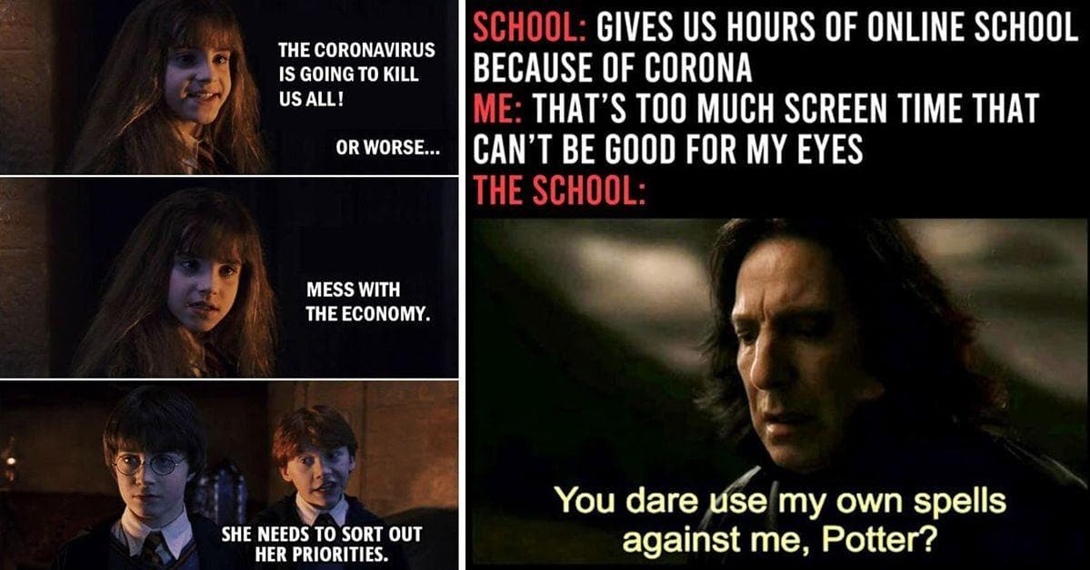 18 Harry Potter Memes That Imagine Hogwarts Under Quarantine