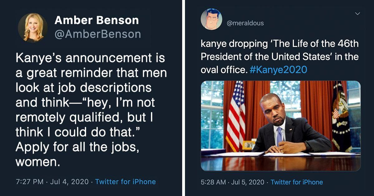 19 Of The Best Reactions To Kanye's Presidential Announcement