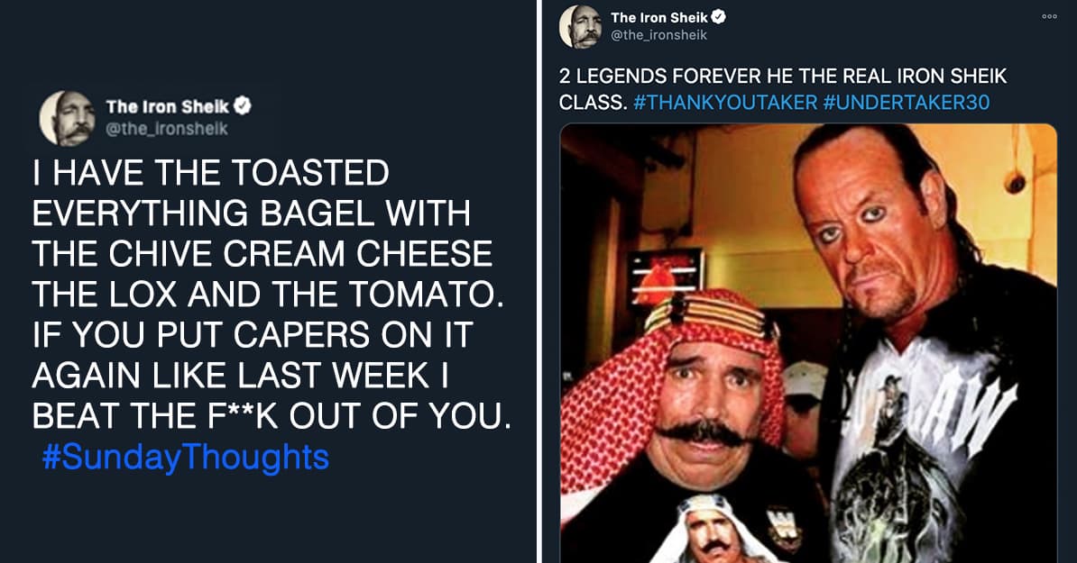 Pro Wrestling Legend The Iron Sheik Is On Twitter And He's Surprisingly