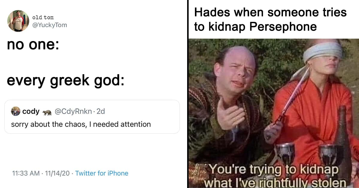 21 Memes We Found This Month That Only Greek Mythology Nerds Will ...