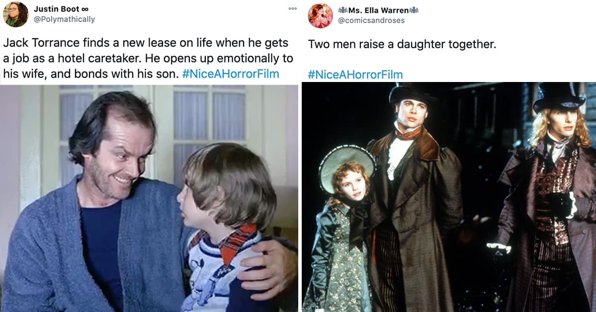 People Are Giving Scary Movies A Wholesome Spin And Honestly, It Is Pretty Amusing