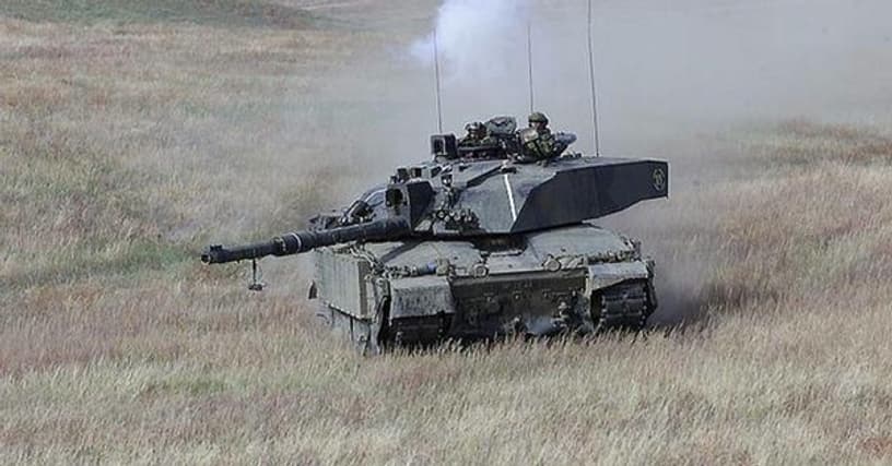 modern battle with tanks