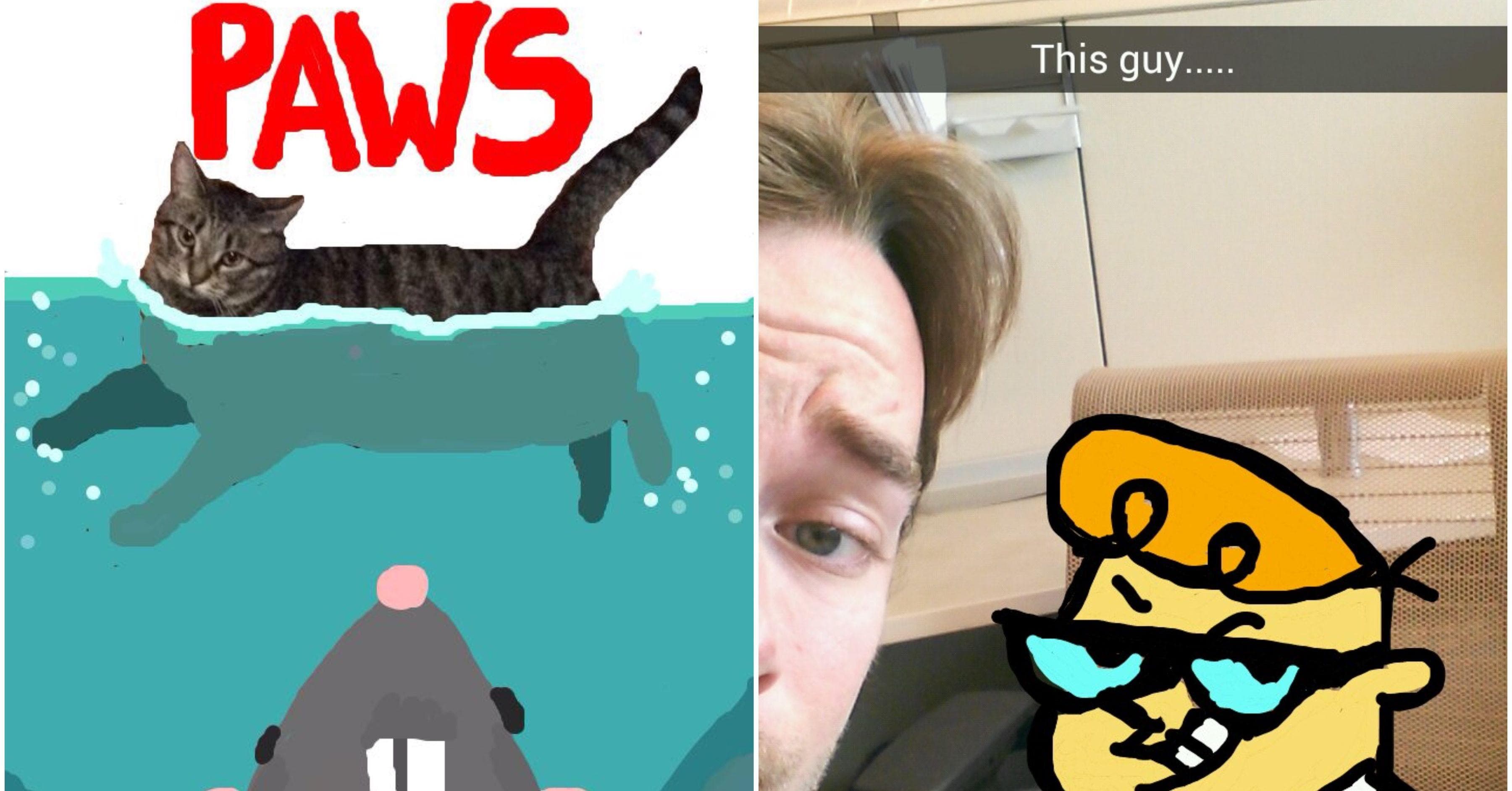 Funny Snapchat Drawings | Art in Snaps