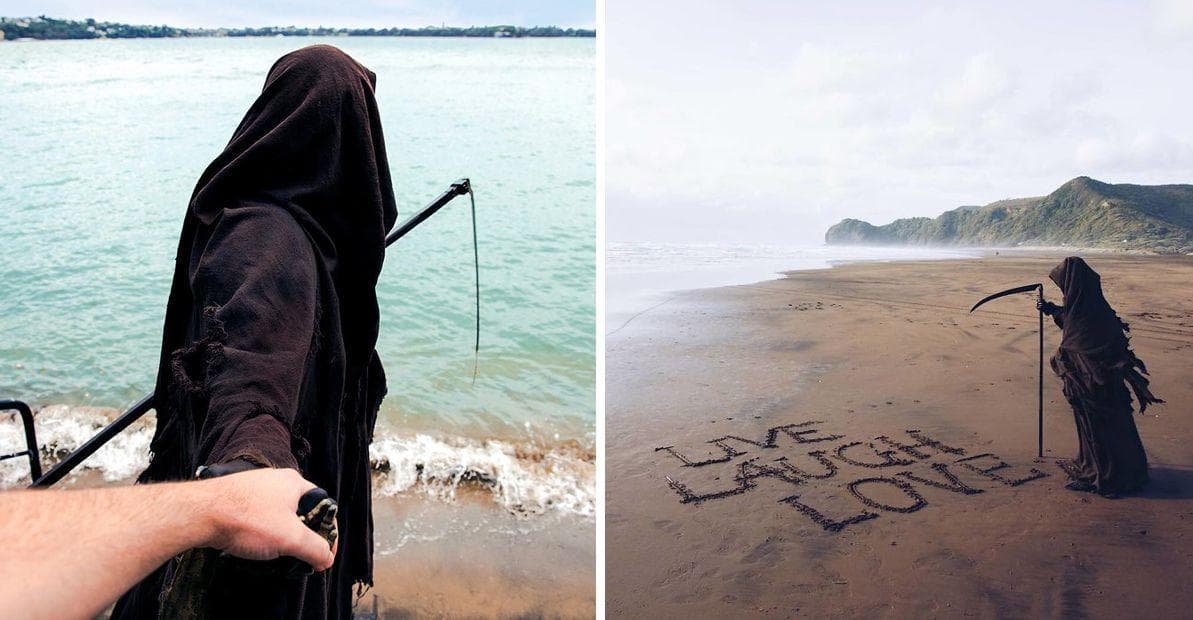 Death's Instagram Account Proves That The Grim Reaper Is Really Living It Up