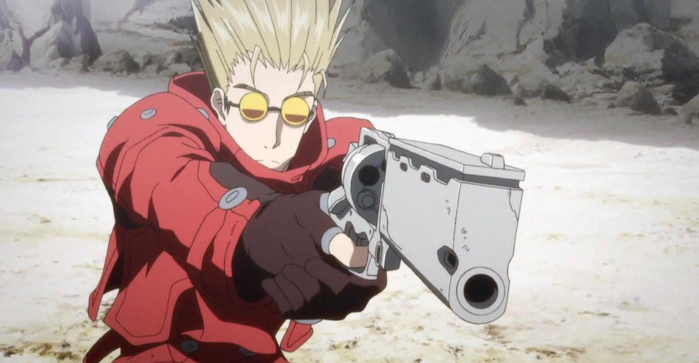 anime boy with machine gun