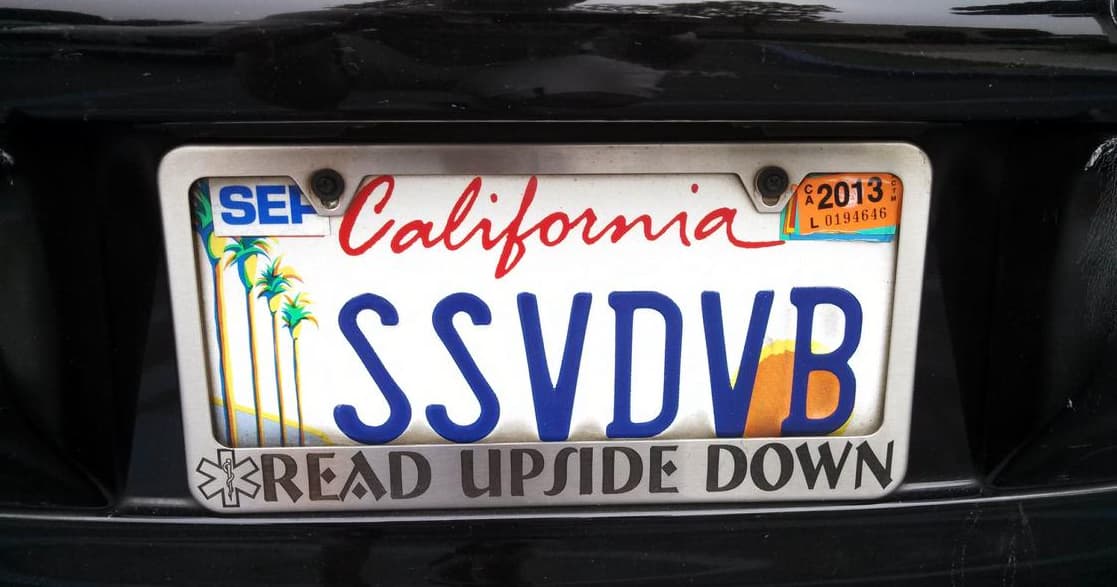 Custom novelty license clearance plates