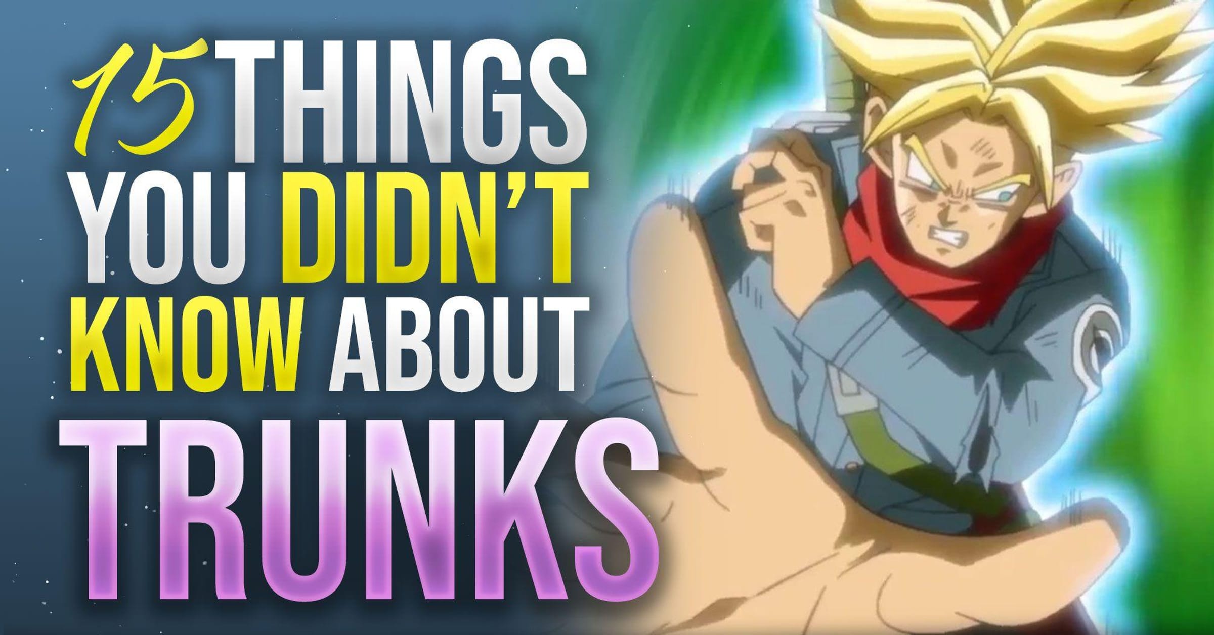 Weird detail: why does Trunks' hair look like future trunks' hair