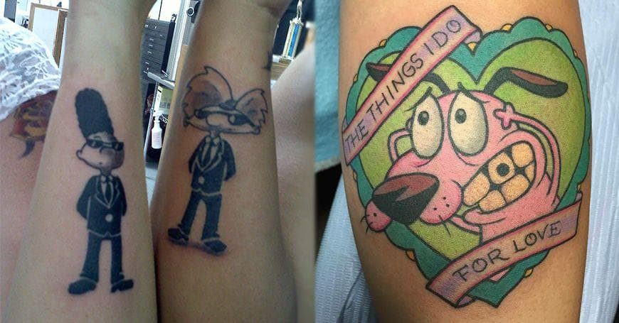 20 Nostalgia-Inducing Tattoos Of '90s Cartoons