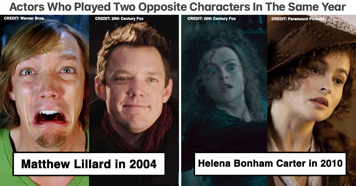 15 Actors Who Played Very Different Characters Within The Same Year And Nailed Them Both