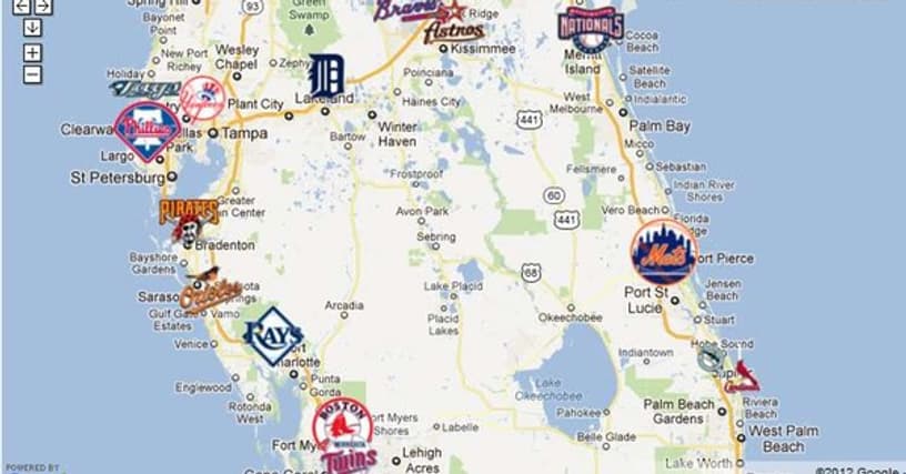 florida grapefruit league map