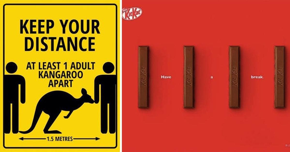 18 Companies That Rolled Out Brilliantly Clever Social Distancing Ads