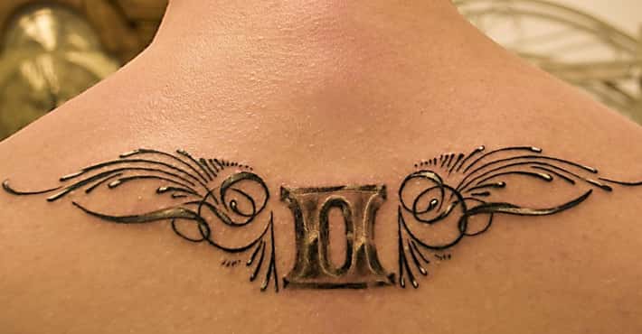 Gemini Sign Tattoo Designs & Ideas