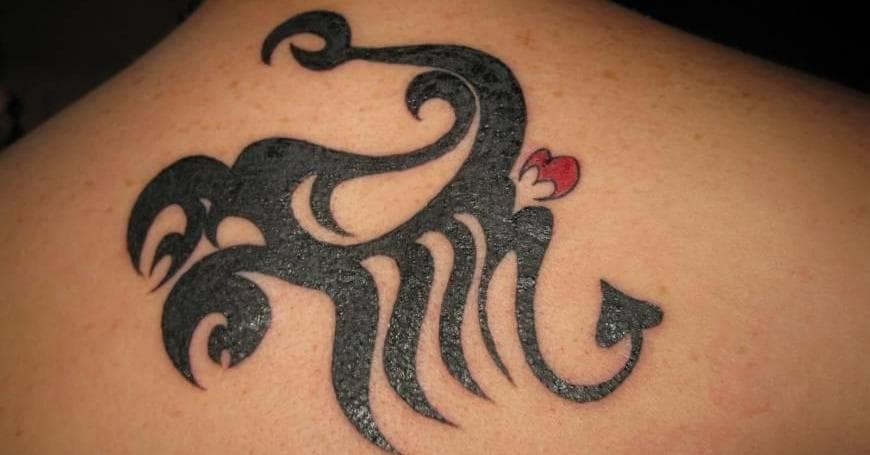 scorpio sign tattoo with stars