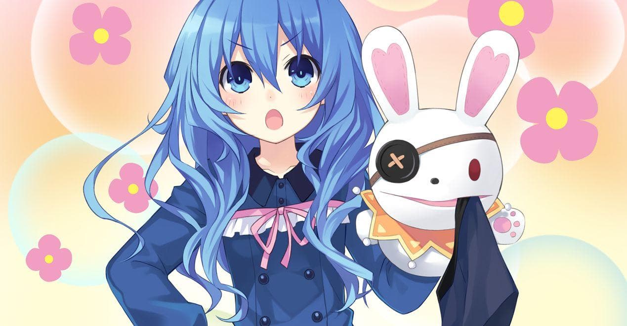 anime girl holding bunny