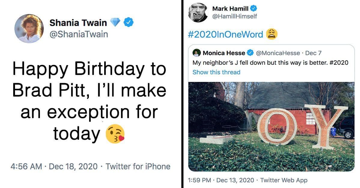 20 Celebrity Tweets That Actually Made Us Laugh This Week