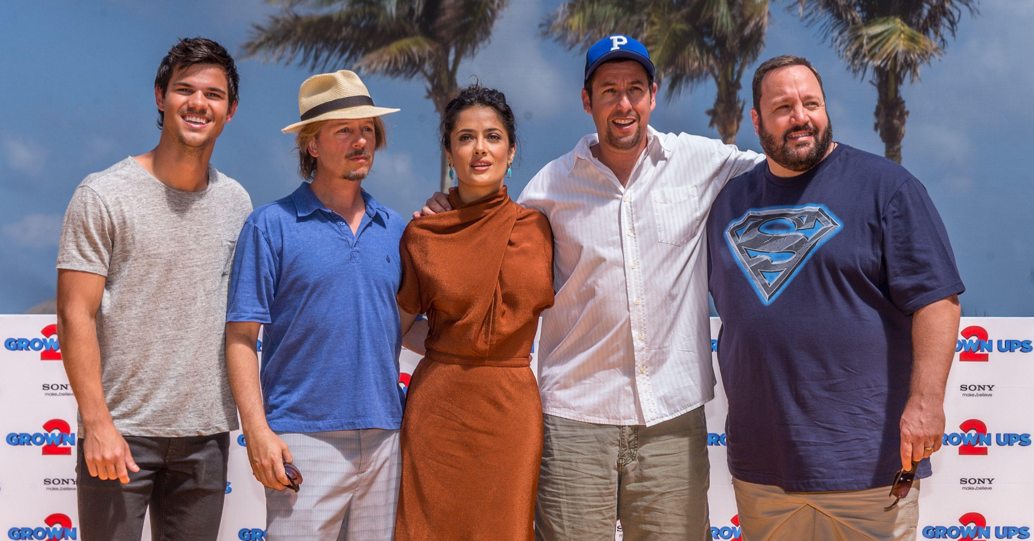 Henry Winkler, Rob Schneider, Adam Sandler At The New York