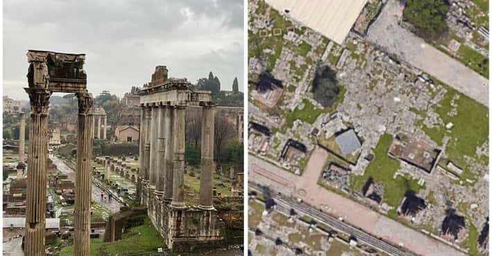 Aerial Images of Old, Old Landmarks