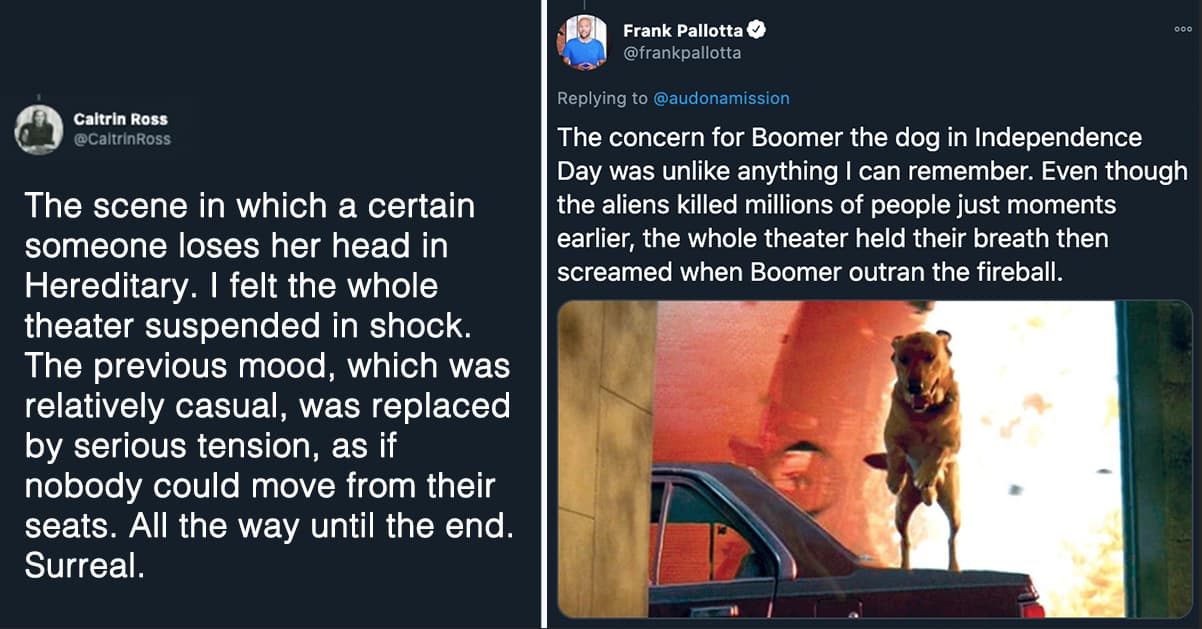 People On Twitter Are Sharing The Most Visceral Crowd Reactions They've Ever Seen During A Movie