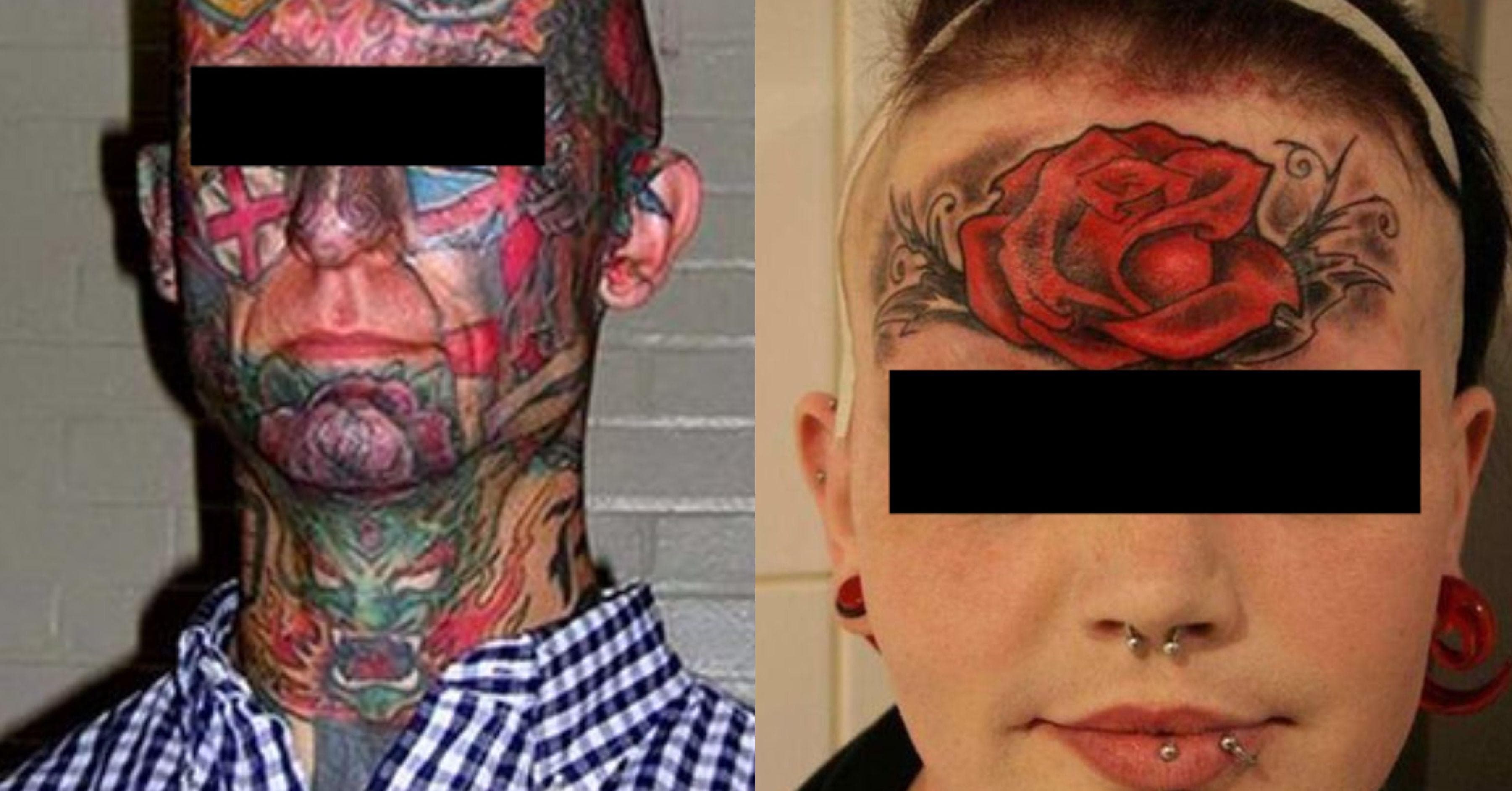 16 Ugly Face Tattoos That Anyone With A Brain Would Regret