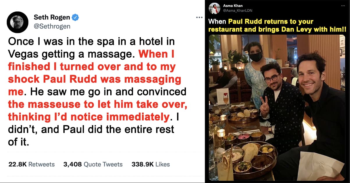 32 Posts About Paul Rudd That Prove He's The Most Chaotically Wholesome Actor In Hollywood