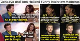 16 Zendaya And Tom Holland Interview Moments That Prove They're MJ And Peter Parker In Real Life