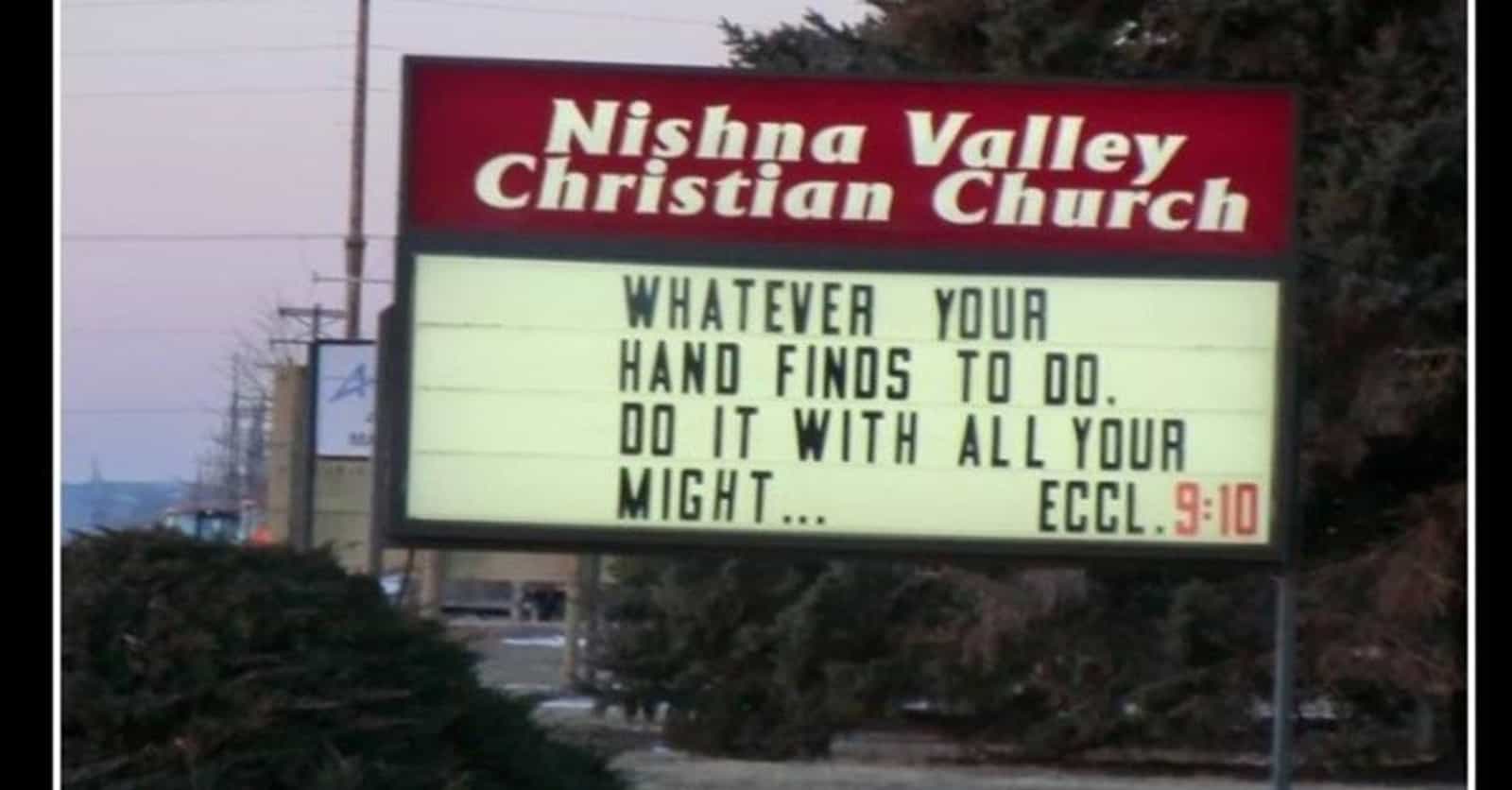 Accidentally Inappropriate Church Signs That'll Make You Laugh