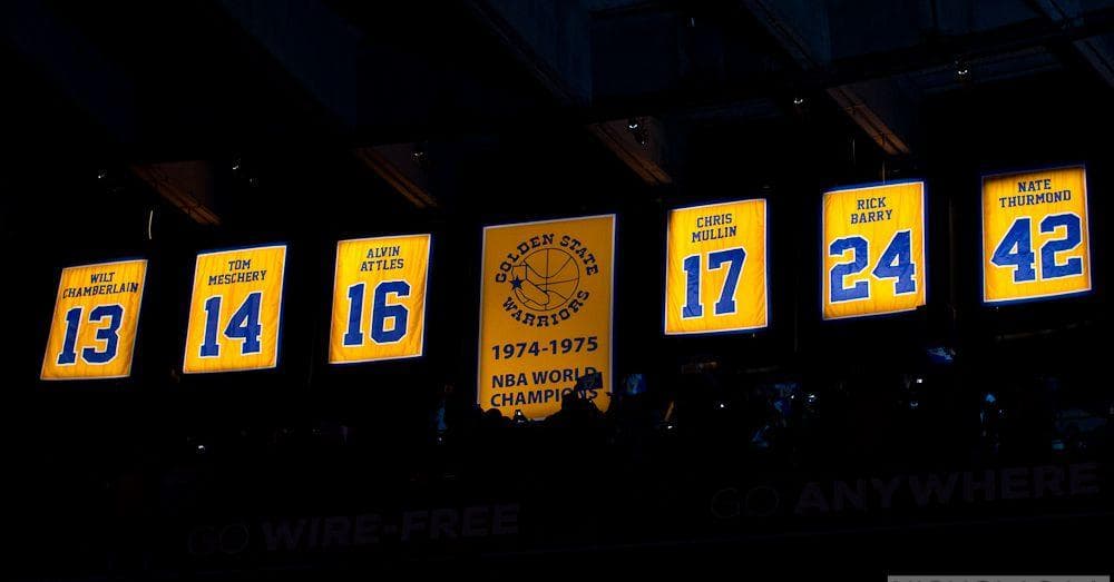 golden state warriors retired numbers