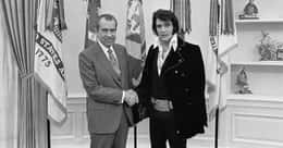Elvis Presley And Richard Nixon Once Shared The Strangest White House Meeting Of All Time