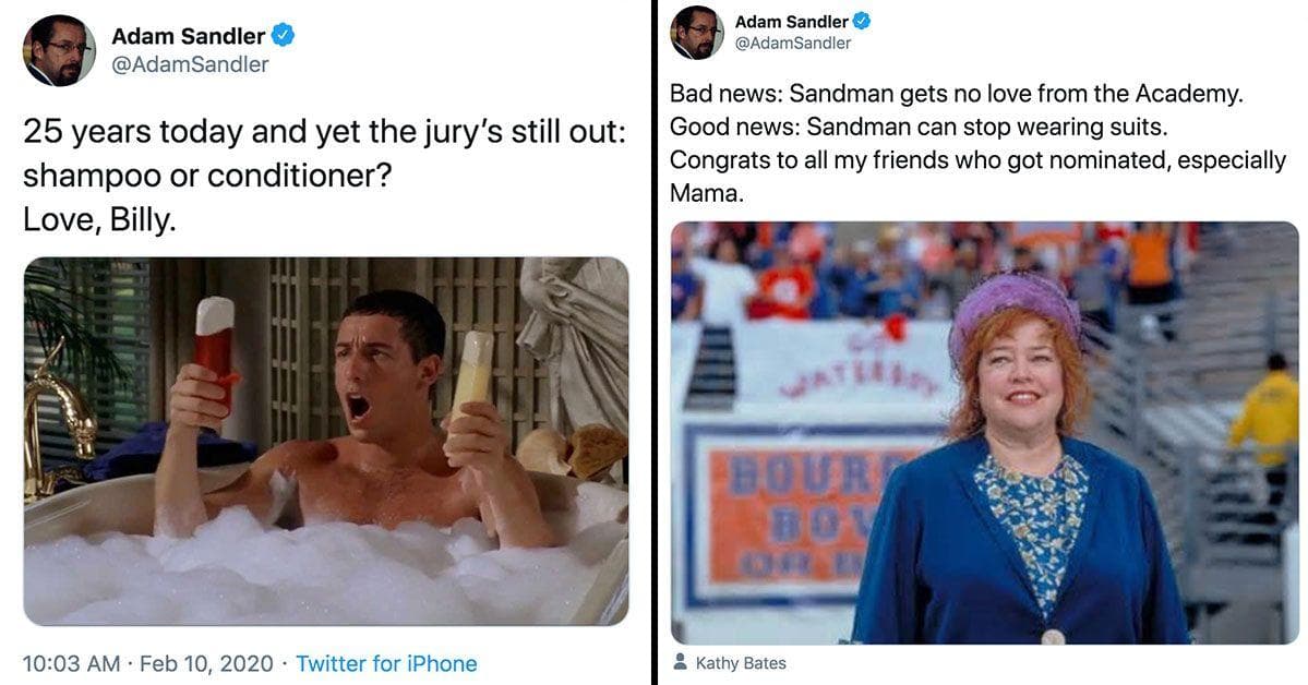 22 Adam Sandler Tweets That Remind Us Why He Will Always Be Our Comedy  Legend