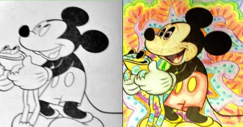 31 Disney Coloring Book Corruptions to Horrify Your Inner Child