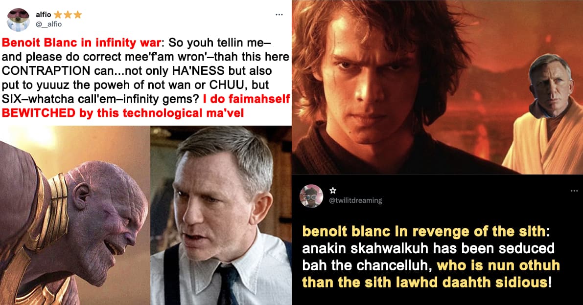 'Glass Onion' Fans Are Reimagining Iconic Movies From Benoit Blanc's