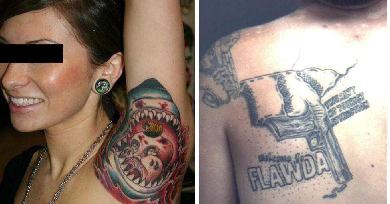 Seriously Trashy Florida Tattoos