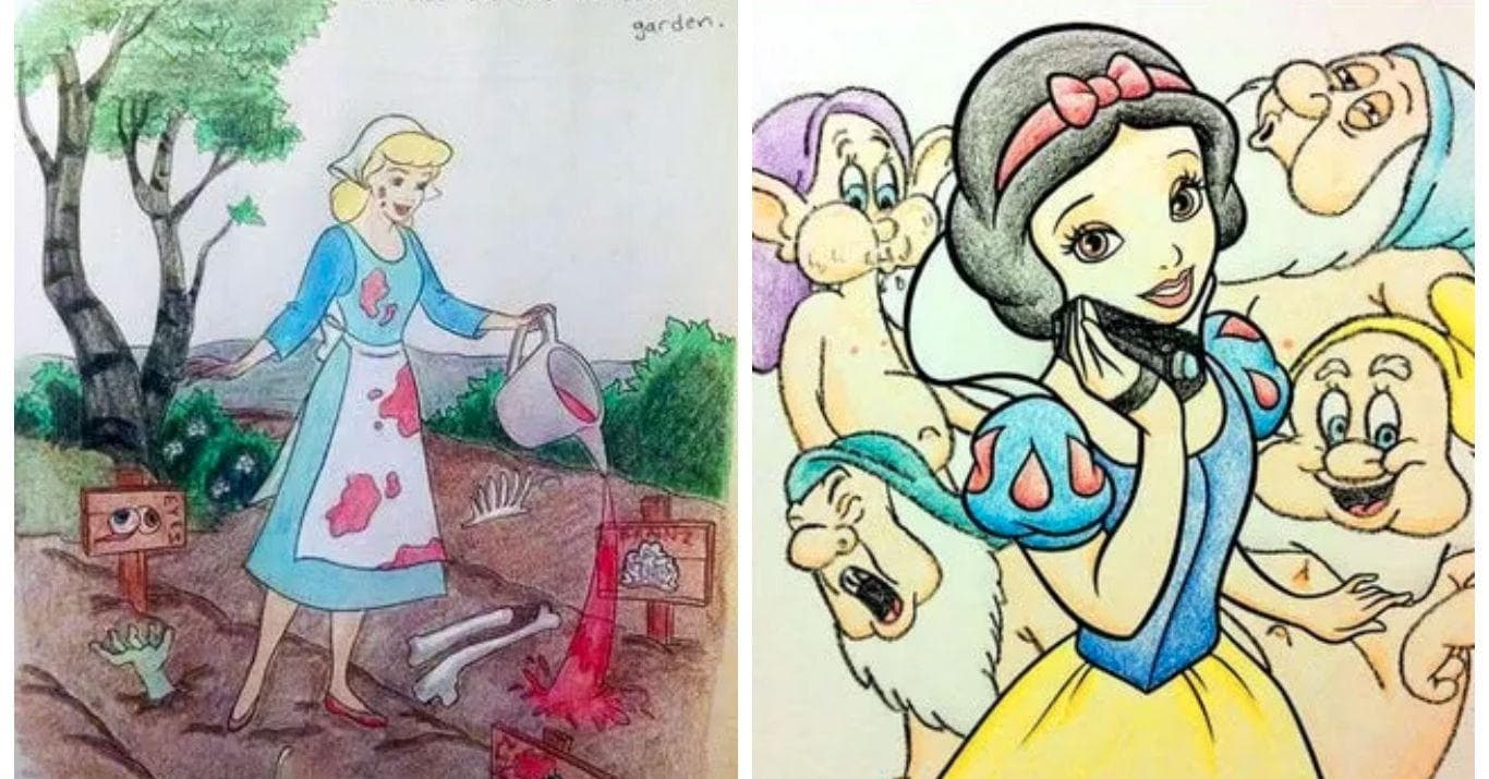 Download 31 Disney Coloring Book Corruptions to Horrify Your Inner ...