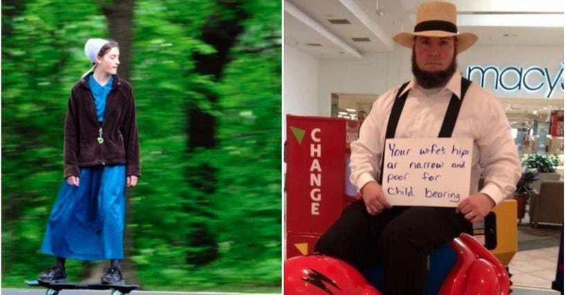 25 Funny Amish Photos of Buggies and More