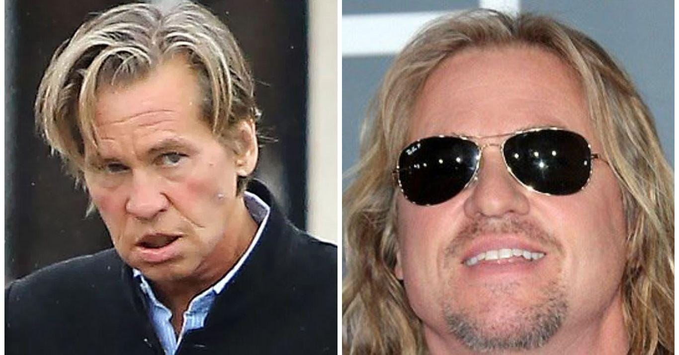 Как сейчас выглядит вэл килмер Val Kilmer Appears Healthier After Life-or-death Throat Tumor Fight 98D