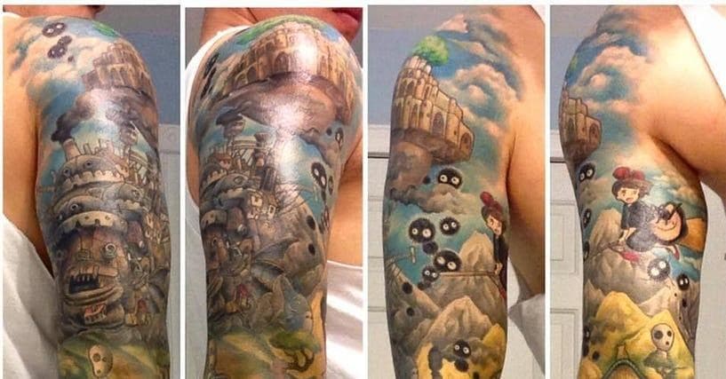 24 Anime Sleeve Tattoos That Are Seriously Epic