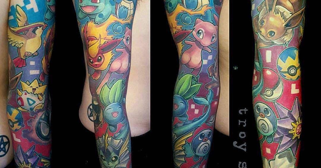 24 Anime Sleeve Tattoos That Are Seriously Epic