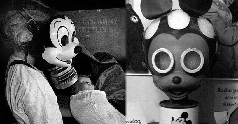 1930s mickey mouse gas mask