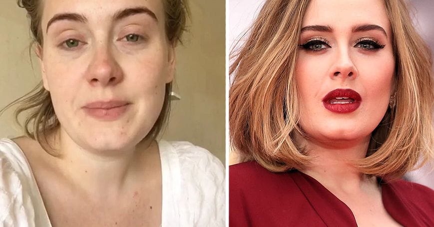 15 Eye-Opening Photos of Pop Stars With And Without Makeup