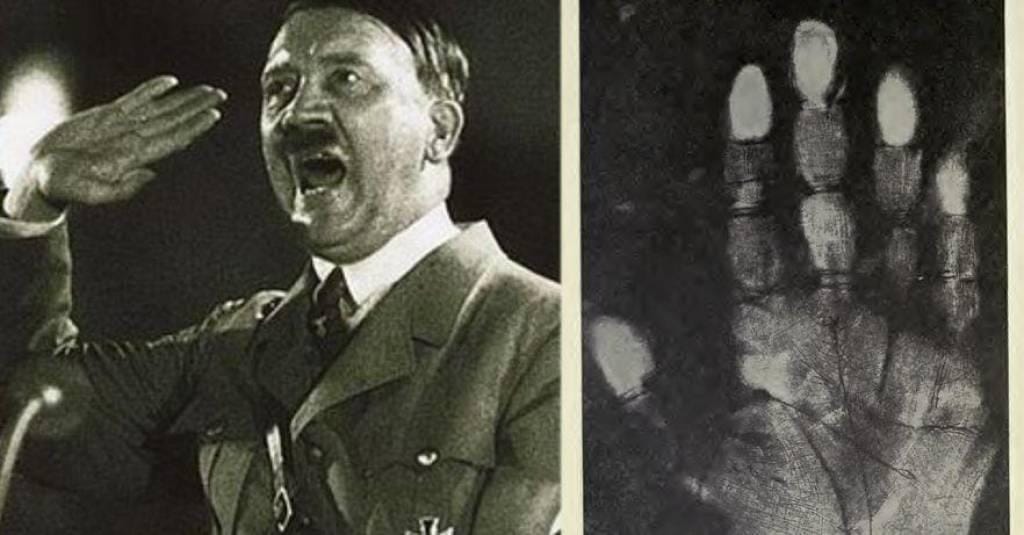 palm hitlers hitler hand