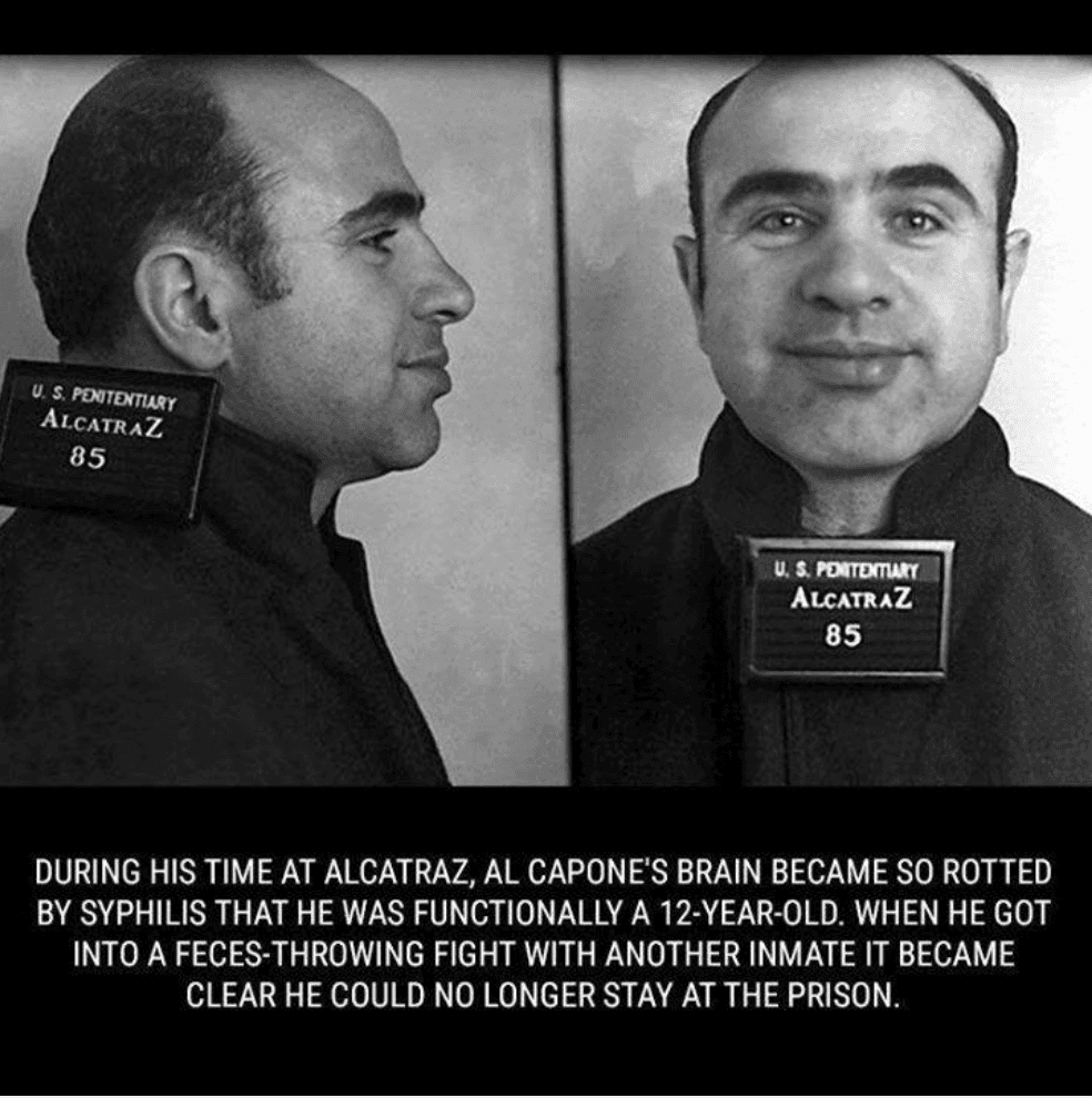 Al capone with syphilis