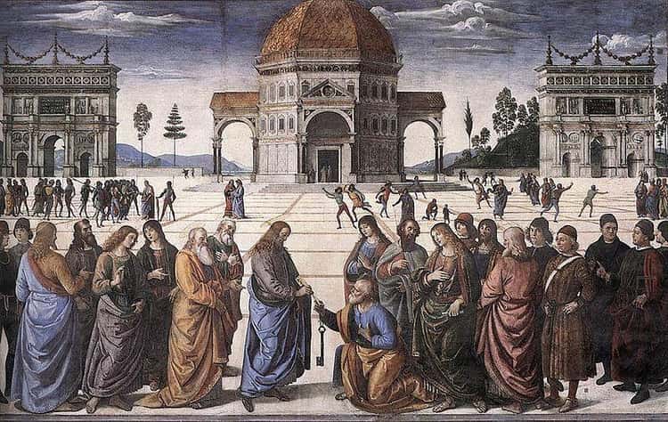 Marriage of the Virgin by Raphael & Perugino