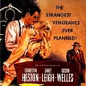 Charlton Heston, Orson Welles, Marlene Dietrich   Touch of Evil is a 1958 American thriller film, written, directed by, and co-starring Orson Welles. The screenplay was loosely based on the novel Badge of Evil by Whit Masterson.